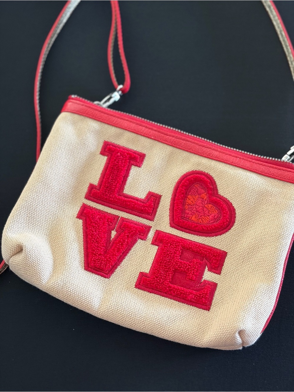 Brighton Cream Crossbody Lotta Love Purse